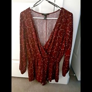 Maroon Romper
